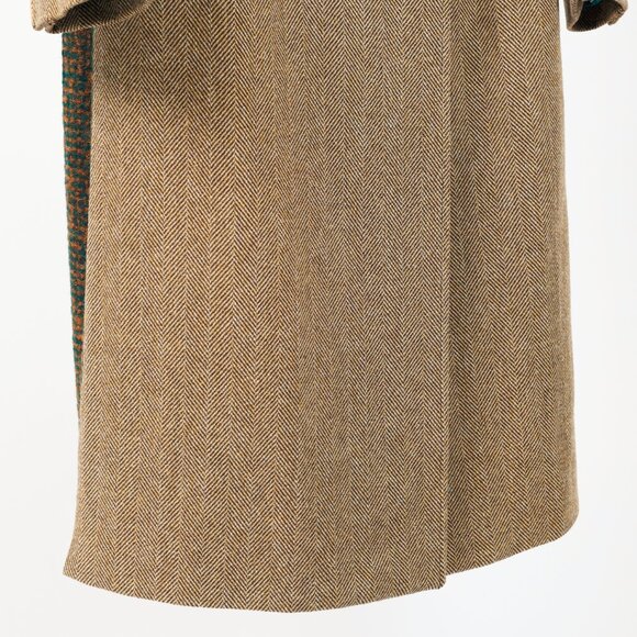 Andersson Bell Chloe Brown Herringbone Back Pleats Coat - Picture 7 of 14
